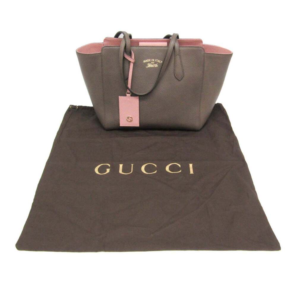 GUCCI Authentic Pink Leather Tote Bag - Picture 2 of 12